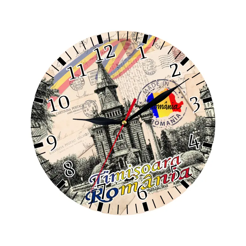 Timisoara romania, ceas lemn de perete, model 36